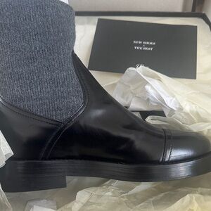 J. Crew Glossy Black Ankle Booties